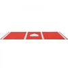 VEVOR Baseball Hitting Mat, 10x3.8 ft Batting Cage Mat, Batters Box Turf Mats, Softball Batting Practice Equipment with Home Plate and Anti Fade Turf, Portable Training Aid for Indoor Outdoor, Red