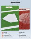 Anti-fade turf comparison showing needle punching and 15mm high PP turf