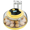 VEVOR 18 Egg Incubator, Automatic Egg Turner with LED Candler, Temperature & Humidity Control, 360° View Clear Window, Auto Water Refill, Poultry Eggs Incubators for Hatching Chicks Ducks Goose Quail