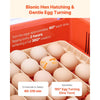 VEVOR 36 Egg Incubator, Automatic Egg Turner with LED Candler & Water Tray, Temperature & Humidity Control, 360° View Clear Window, Poultry Eggs Incubators for Hatching Chicks Ducks Goose Quails