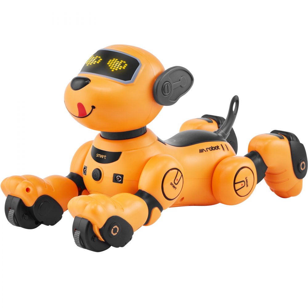 VEVOR Remote Control Robot Dog Toy, 2.4GHz RC Dog Programmable Smart Interactive Robotic Pet for Kids with Follow Function, Touch & Voice Control, Singing Dancing RC Stunt Toy for Age 3+ Boys Girls