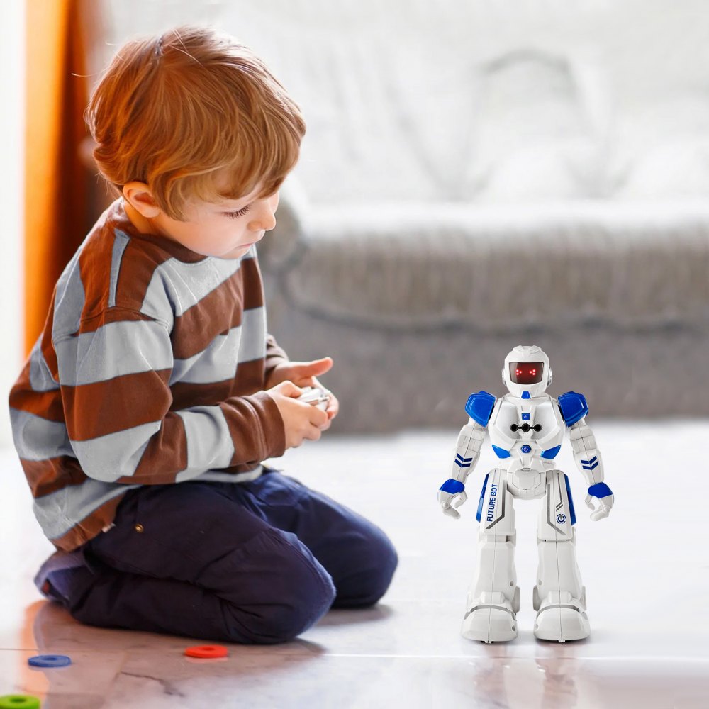 VEVOR RC Robot Toys for Kids, Gesture Sensing Programmable Remote Control Smart Robot, Interactive Walking Singing Dancing Robot for Age 3 4 5 6 7 8 10 12 Year Old Boys Girls Birthday Gift Present