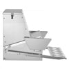 VEVOR Automatic Chicken Feeder, 40 lbs Capacity, Rainproof Treadle Poultry Feeder with Lockable Lid, No Waste, Galvanized Steel Construction, Outdoor Use, for Chicken, Bantams, Poultry, Pheasants