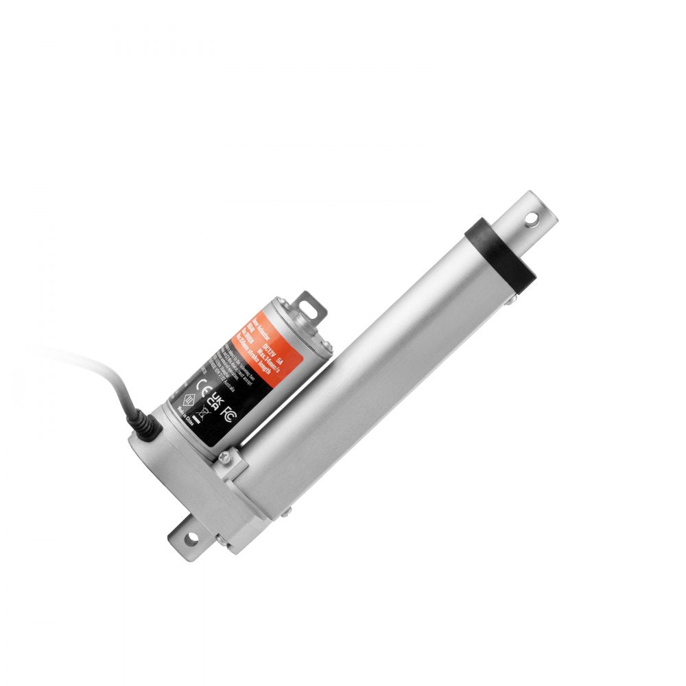 VEVOR Linear Actuator 12V, 4 Inch High Load 330lbs/1500N Linear Actuator, 0.19"/s Linear Motion Actuator with Mounting Bracket and IP54 Protection