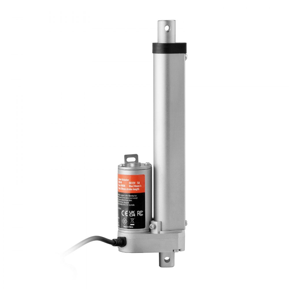 VEVOR 12V Linear Actuator - 6 Inch Stroke, High Load Capacity 330lbs with Mounting Bracket and IP54 Protection