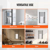 VEVOR 10 Bars Towel Warmer Rack, 120V Wall Mounted Heated Towel Rack for Bathroom, IPX5 Waterpoof Towel Heater Rack with Timer & LED Display Screen, 5 Levels Adjustable Temperature Towel Heater, Black