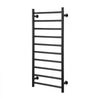 VEVOR 10 Bars Towel Warmer Rack, 120V Wall Mounted Heated Towel Rack for Bathroom, IPX5 Waterpoof Towel Heater Rack with Timer & LED Display Screen, 5 Levels Adjustable Temperature Towel Heater, Black