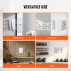 VEVOR 4 Bars Towel Warmer Rack, Wall Mounted Heated Towel Rack for Bathroom, IPX5 Waterpoof Towel Heater Rack with Timer & LED Display Screen, 5 Levels Adjustable Temperature Towel Heater, Silver