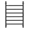 VEVOR 6 Bars Towel Warmer Rack, 120V Wall Mounted Heated Towel Rack for Bathroom, IPX5 Waterpoof Towel Heater Rack with Timer & LED Display Screen, 5 Levels Adjustable Temperature Towel Heater, Black