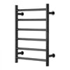VEVOR 6 Bars Towel Warmer Rack, 120V Wall Mounted Heated Towel Rack for Bathroom, IPX5 Waterpoof Towel Heater Rack with Timer & LED Display Screen, 5 Levels Adjustable Temperature Towel Heater, Black