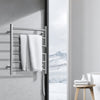 VEVOR 6 Bars Towel Warmer Rack, Wall Mounted Heated Towel Rack for Bathroom, IPX5 Waterpoof Towel Heater Rack with Timer & LED Display Screen, 5 Levels Adjustable Temperature Towel Heater, Silver