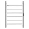 VEVOR 6 Bars Towel Warmer Rack, Wall Mounted Heated Towel Rack for Bathroom, IPX5 Waterpoof Towel Heater Rack with Timer & LED Display Screen, 5 Levels Adjustable Temperature Towel Heater, Silver