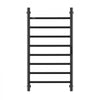 VEVOR 8 Bars Towel Warmer Rack, 120V Wall Mounted Heated Towel Rack for Bathroom, IPX5 Waterpoof Towel Heater Rack with Timer & LED Display Screen, 5 Levels Adjustable Temperature Towel Heater, Black
