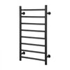 VEVOR 8 Bars Towel Warmer Rack, 120V Wall Mounted Heated Towel Rack for Bathroom, IPX5 Waterpoof Towel Heater Rack with Timer & LED Display Screen, 5 Levels Adjustable Temperature Towel Heater, Black