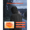 VEVOR Heated Jacket for Women with 7.4V Battery, Soft Shell Electric Heating Coat, Windproof Waterproof Lightweight Outerwear with 5 Heating Zones & 3 Heat Settings, Machine Washable, L Size
