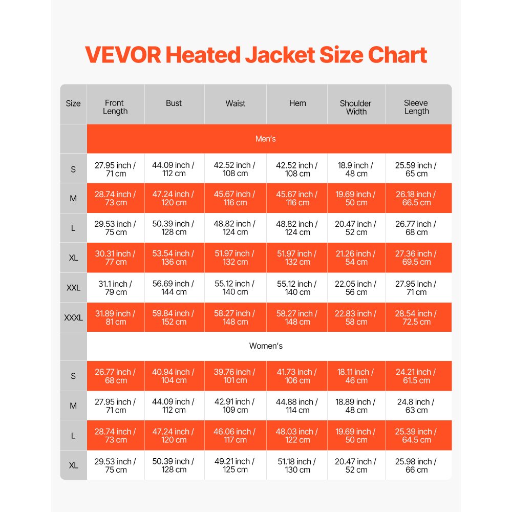 VEVOR Heated Jacket for Women with 7.4V Battery, Soft Shell Electric Heating Coat, Windproof Waterproof Lightweight Outerwear with 5 Heating Zones & 3 Heat Settings, Machine Washable, L Size