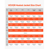 VEVOR Heated Jacket for Men with 7.4V Battery, Soft Shell Electric Heating Coat, Windproof Waterproof Lightweight Outerwear with 5 Heating Zones & 3 Heat Settings, Machine Washable,XL Size