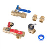 VEVOR Water Heater Kit, 3/4 Inch Cold & Hot Water Plumbing Repair Kit with 600 WOG Isolation Valves, Pressure Relief Valve, Dual-Layer Gas Hose, Compatible with Most Tankless Waters Heater Brands