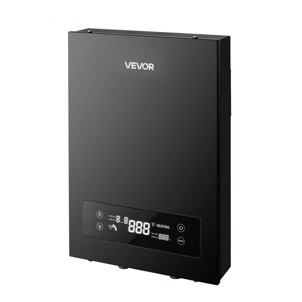 VEVOR Tankless Electric Water Heater, 14 kW 240 V Instant Hot Water Heater, for Household Washing, Bathing, Kitchen, LED Touch Control, Cast Aluminum Heating Element, 86-131°F Adjustable Temperature
