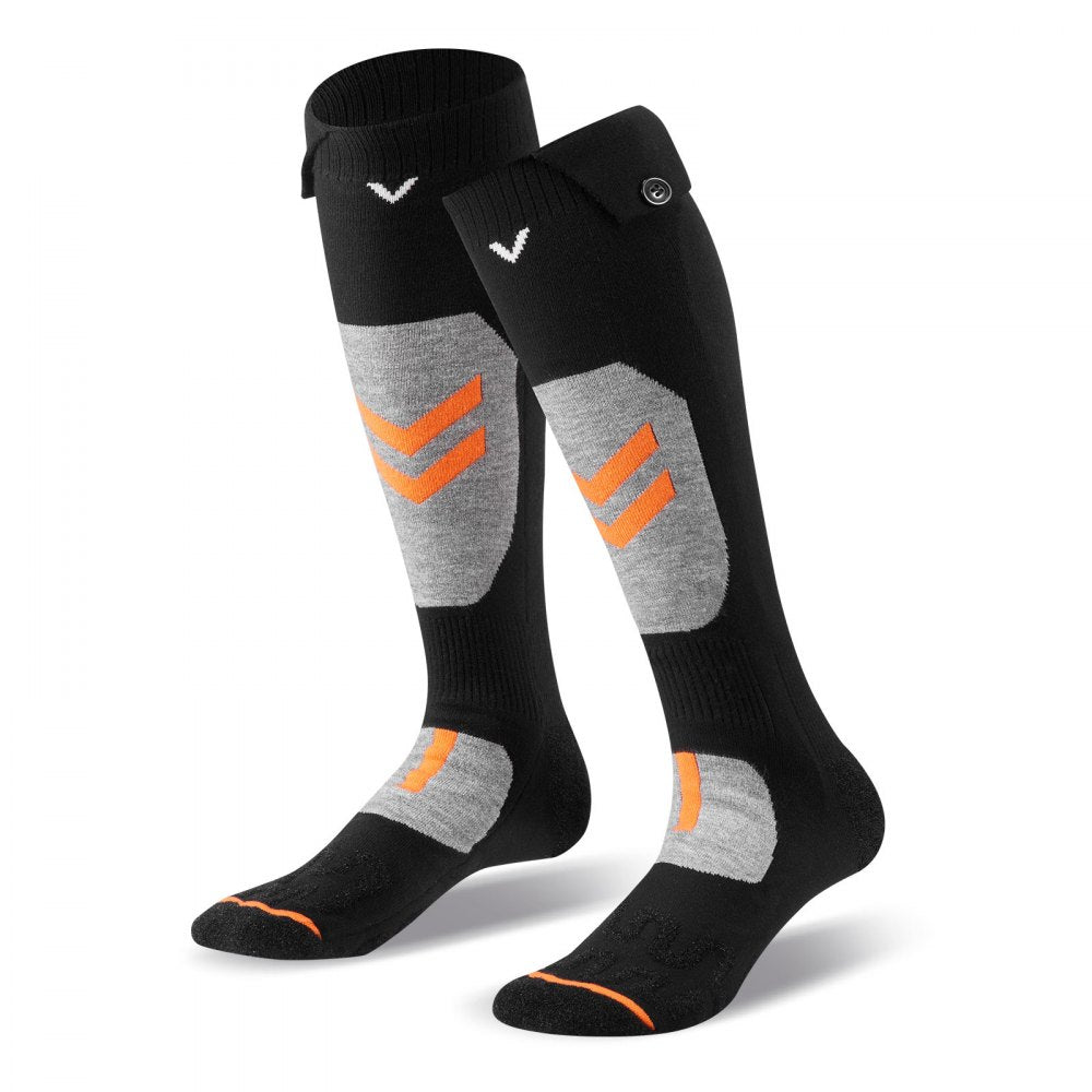 VEVOR Heated Socks, Medium Size, 5000mAh Battery Rechargeable Heating Socks with 4 Heating Levels, Electric Heated Sock with APP Control for Men Women, Foot Warmer for Hunting Riding Camping Hiking