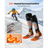VEVOR Heated Socks, Small Size, 5000mAh Battery Rechargeable Heating Socks with 4 Heating Levels, Electric Heated Sock with APP Control for Men Women, Foot Warmer for Hunting Riding Camping Hiking