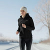 VEVOR Heated Jacket Hoodie for Men Women, Heated Sweatshirt Unisex Full-Zip with 7.4V 16000mAh Power Bank Pack, 5 Heating Zones, 3 Temp Levels, 4-8H Warmth, for Winter Outdoor Camping, Black, L Size