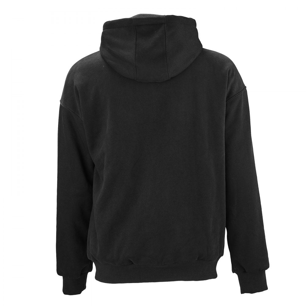 VEVOR Heated Jacket Hoodie for Men Women, Heated Sweatshirt Unisex Full-Zip with 7.4V 16000mAh Power Bank Pack, 5 Heating Zones, 3 Temp Levels, 4-8H Warmth, for Winter Outdoor Camping, Black, L Size