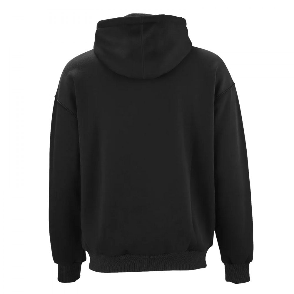 VEVOR Heated Sweatshirt Hoodie for Men Women, Heated Jacket Unisex with 7.4V 16000mAh Rechargeable Power Bank Pack, 5 Heating Zones, 3 Temp Levels, 4-8H Warmth, for Winter Outdoor Camping, Black, XXXL Size