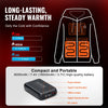 VEVOR Heated Hoodie, Unisex Heated Sweatshirt with Battery Pack 7.4V, Zip Up Electric Jacket with 5 Heating Zones for Men & Women, Lightweight Warm Heated Outdoor Pullover for Camping, XL Size Black