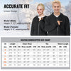 VEVOR Heated Hoodie, Unisex Heated Sweatshirt with Battery Pack 7.4V, Zip Up Electric Jacket with 5 Heating Zones for Men & Women, Lightweight Warm Heated Outdoor Pullover for Camping, XL Size Black