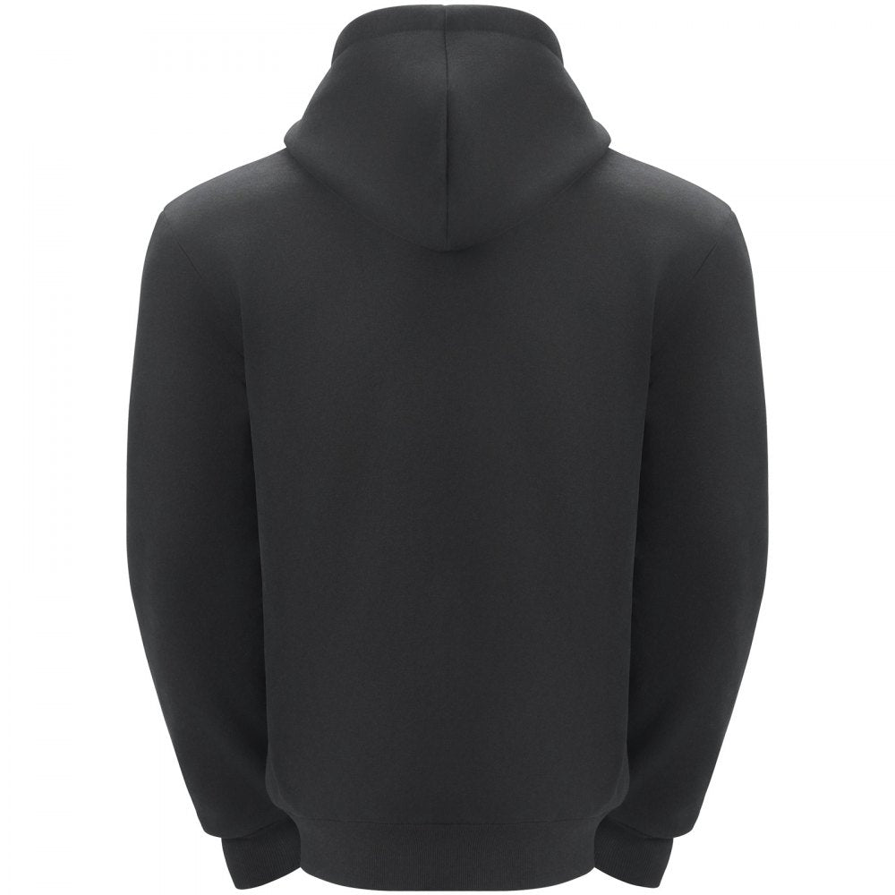 VEVOR Heated Hoodie, Unisex Heated Sweatshirt with Battery Pack 7.4V, Zip Up Electric Jacket with 5 Heating Zones for Men & Women, Lightweight Warm Heated Outdoor Pullover for Camping, XL Size Black