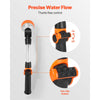 VEVOR Watering Wand, 15-Inch Heavy Duty Garden Hose Wand with 8 Spray Patterns & 180° Swivel Head, Long Hose Nozzle Sprayer with on/off Thumb Control, Ideal for Hanging Baskets, Shrubs, Garden, Lawn