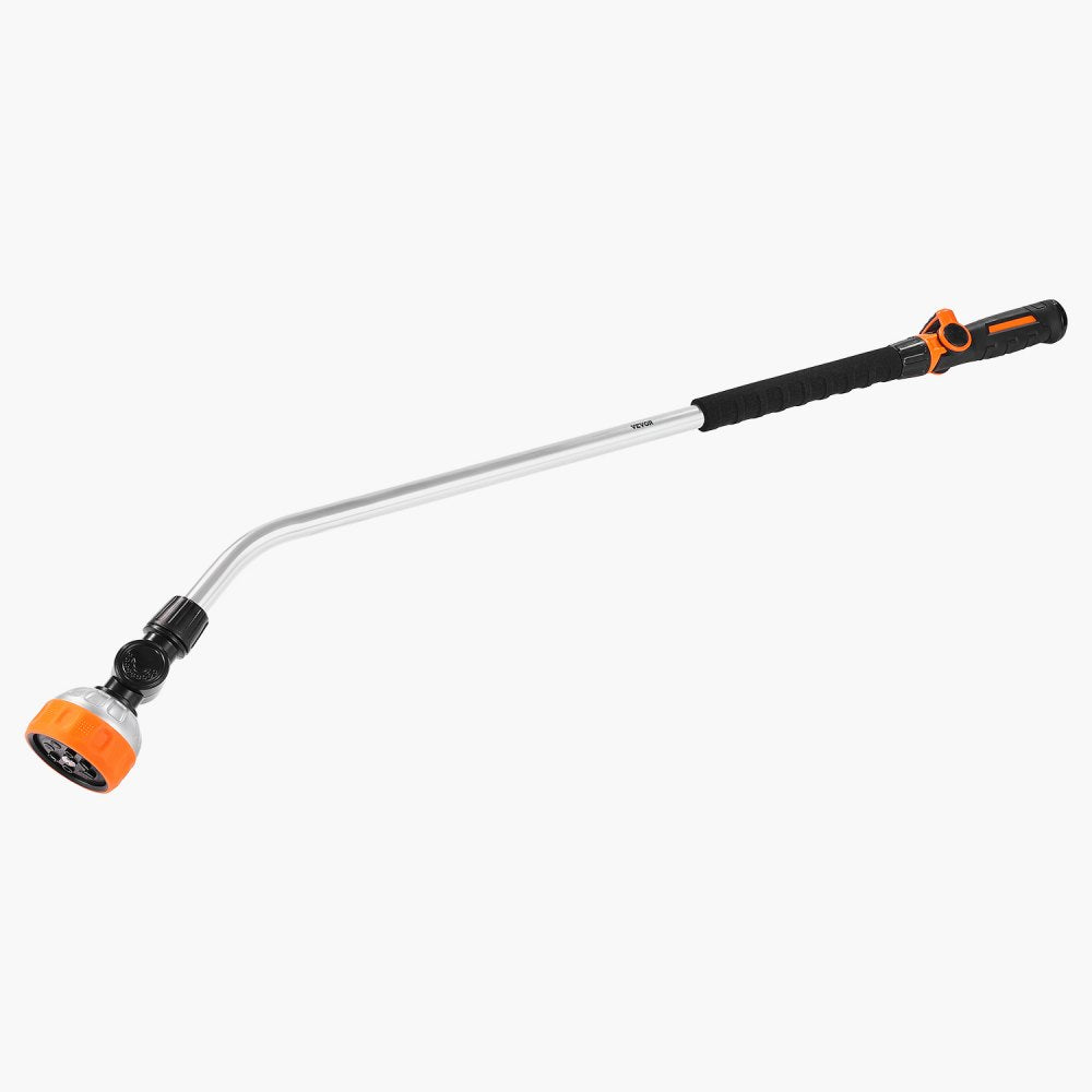 VEVOR Watering Wand, 36-Inch Extra Long Heavy Duty Garden Hose Wand with 8 Spray Patterns & 180° Swivel Head, Long Hose Nozzle Sprayer with on/off Thumb Control, Ideal for Hanging Baskets, Shrubs, Lawn