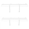 VEVOR Wire Shelf Kit, 3 ft, Set of 2, Wall Mounted Wire Shelves, Heavy-Duty Carbon Steel Hanging Shelf, Floating Wall Storage Shelves with Dip Coating, for Closet, Bedroom, Living Room, Office, Pantry