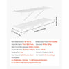 VEVOR Wire Shelf Kit, 4 ft, Set of 2, Wall Mounted Wire Shelves, Heavy-Duty Carbon Steel Hanging Shelf, Floating Wall Storage Shelves with Dip Coating, for Closet, Bedroom, Living Room, Office, Pantry