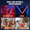 VEVOR Light Sword, 2 Pack Light up Sword with 12 RGB Colors, 4 Sound Modes and Realistic Handle, Rechargeable Sword Toy for Adults and Kids, Christmas Day, Halloween Cosplay, Birthday