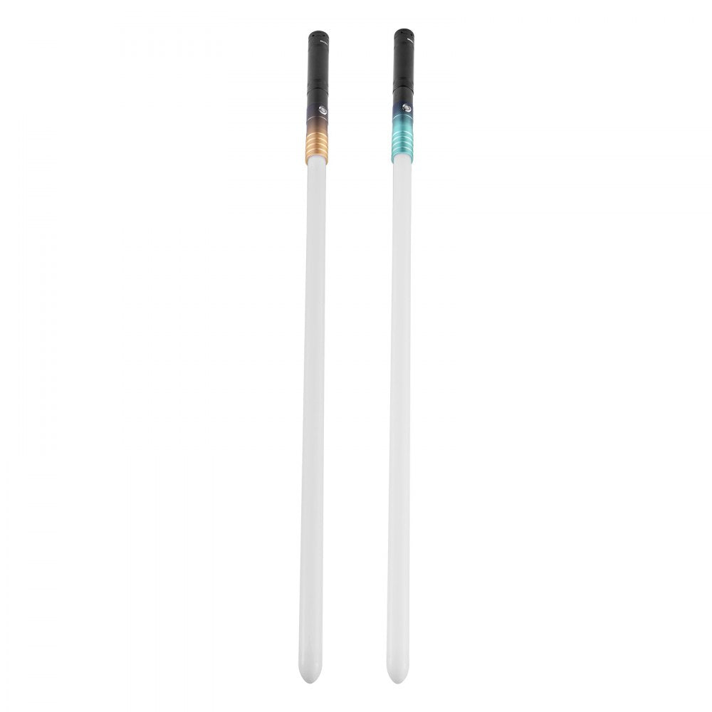 VEVOR Light Sword, 2 Pack Light up Sword with 12 RGB Colors, 4 Sound Modes and Realistic Handle, Rechargeable Sword Toy for Adults and Kids, Christmas Day, Halloween Cosplay, Birthday