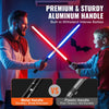 VEVOR Light Sword, 40" Light up Sword with 12 RGB Colors, Mute Mode and Realistic Handle, Rechargeable Light Up Sword Toy for Adults and Kids, Christmas Day, Halloween Cosplay, Birthday, Black