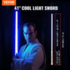 VEVOR Light Sword, Light up Sword with 12 RGB Colors, FX Sound and Realistic Handle, Rechargeable Light Up Sword Toy for Adults and Kids, Christmas Day, Halloween Cosplay, Birthday, Gold