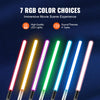 VEVOR Light Sword, 2 Pack Light up Sword with 7 RGB Colors, 4 Sound Modes and Realistic Handle, Rechargeable Sword Toy for Adults and Kids, Christmas Day, Halloween Cosplay, Birthday