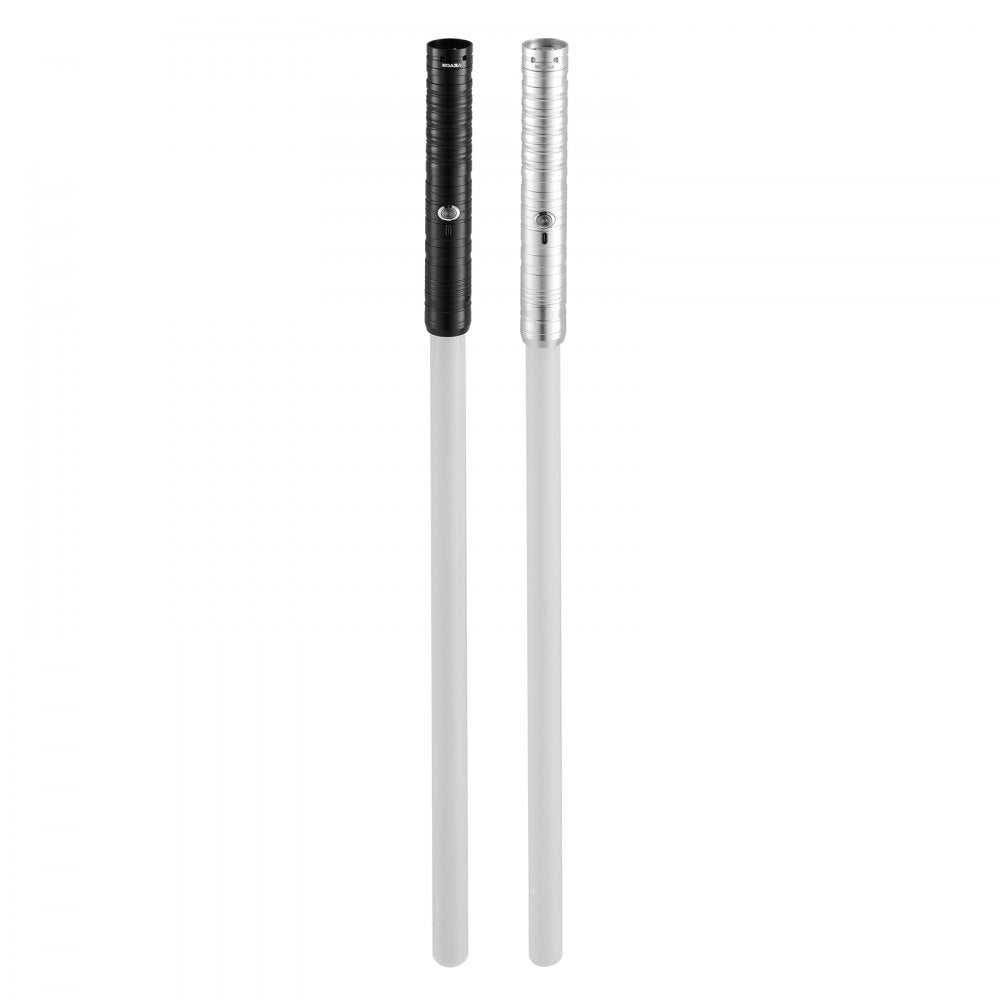 VEVOR Light Sword, 2 Pack Light up Sword with 7 RGB Colors, 4 Sound Modes and Realistic Handle, Rechargeable Sword Toy for Adults and Kids, Christmas Day, Halloween Cosplay, Birthday