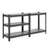 VEVOR Storage Shelves 5-Tier Adjustable Garage Shelving 2000 lbs Capacity, for Kitchen Pantry Basement Bathroom, 31.5" W x 16.06" D x 62.99" H, Heavy Duty Metal Utility Rack Shelf, Carbon Steel Frame
