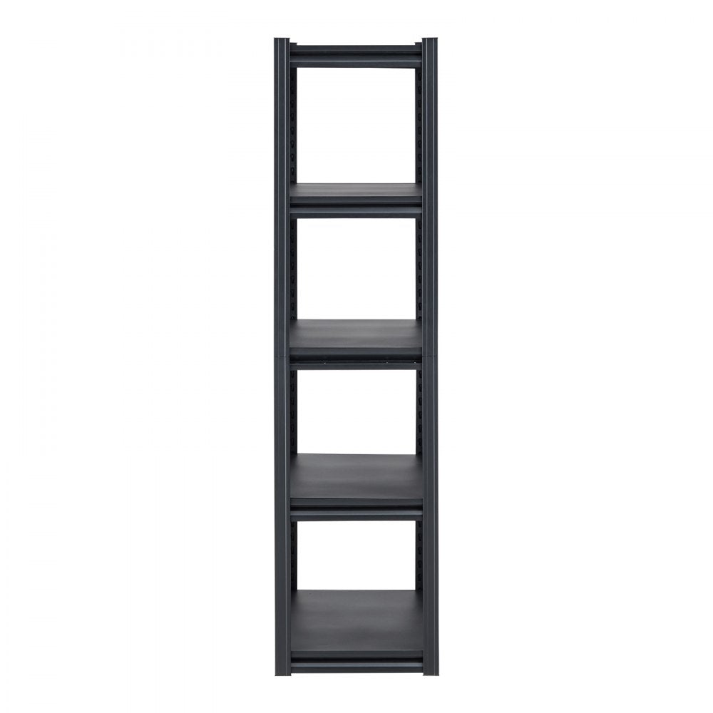 VEVOR Storage Shelves, 2000 lbs, 5 Tier Garage Storage Shelving, 16" D x 32" W x 63" H Adjustable Metal Shelves for Garage Shelves Utility Rack Shelf, Ideal for Kitchen, Warehouse, Basement, Black