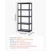 VEVOR Storage Shelves, 2000 lbs, 5 Tier Garage Storage Shelving, 18" D x 32" W x 72" H Adjustable Metal Shelves for Garage Shelves Utility Rack Shelf, Ideal for Kitchen, Warehouse, Basement, Black