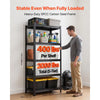 VEVOR Storage Shelves 5-Tier Adjustable Garage Shelving 2000 lbs Capacity, for Kitchen Pantry Basement Bathroom, 35.83" W x 17.99" D x 71.97" H, Heavy Duty Metal Utility Rack Shelf, Carbon Steel Frame