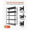 VEVOR Storage Shelves 5-Tier Adjustable Garage Shelving 2000 lbs Capacity, for Kitchen Pantry Basement Bathroom, 35.83" W x 17.99" D x 71.97" H, Heavy Duty Metal Utility Rack Shelf, Carbon Steel Frame