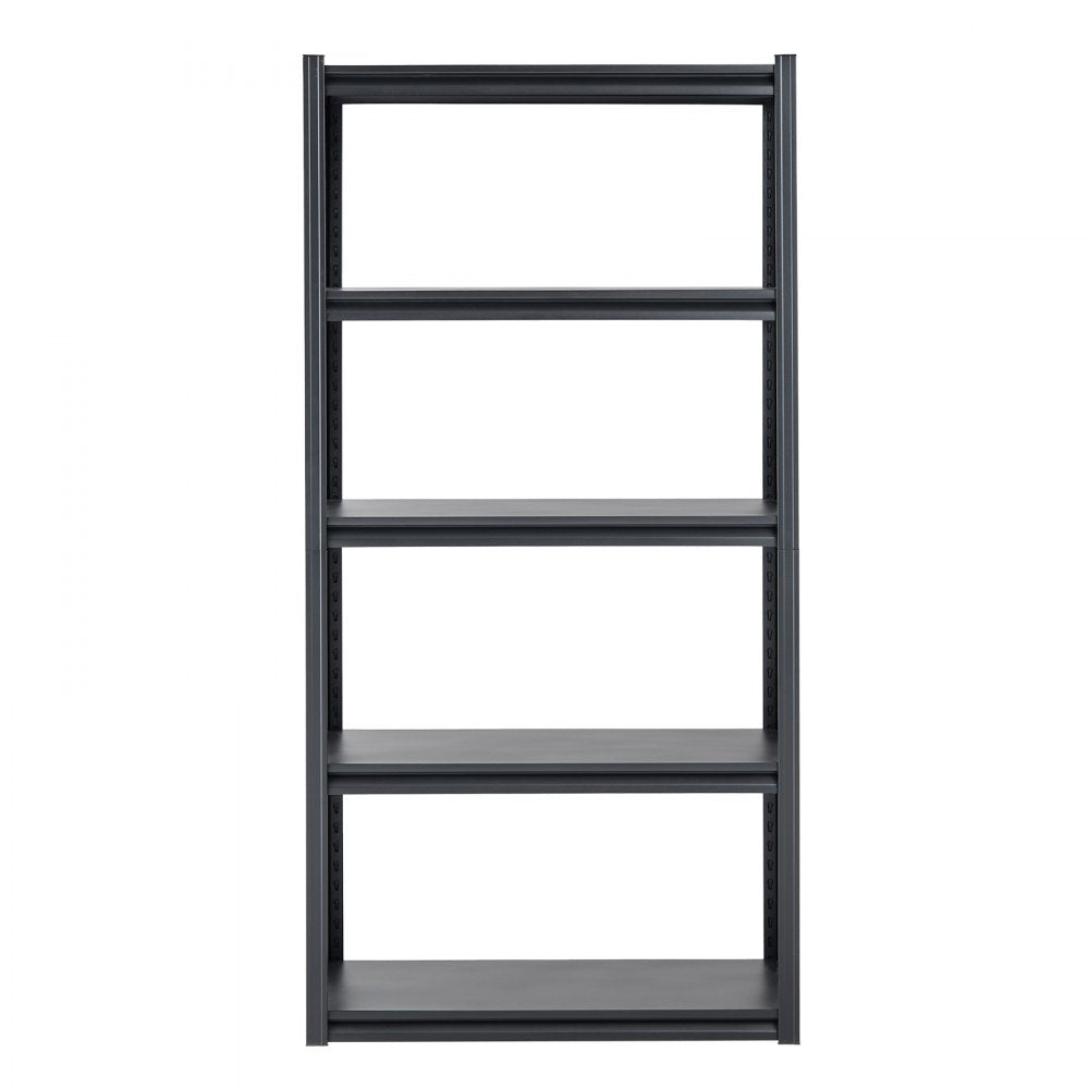VEVOR Storage Shelves, 2000 lbs, 5 Tier Garage Storage Shelving, 18" D x 36" W x 72" H Adjustable Metal Shelves for Garage Shelves Utility Rack Shelf, Ideal for Kitchen, Warehouse, Basement, Black