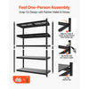 VEVOR Storage Shelves, 5-Tier Adjustable, 3000 lbs Capacity, Heavy Duty Garage Storage Shelving Unit, Metal Utility Rack Shelf, for Garage Warehouse Basement Kitchen, 40.55" W x 18.31" D x 71.38" H