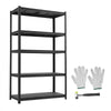 VEVOR Storage Shelves, 5-Tier Adjustable, 3000 lbs Capacity, Heavy Duty Garage Storage Shelving Unit, Metal Utility Rack Shelf, for Garage Warehouse Basement Kitchen, 40.55" W x 18.31" D x 71.38" H