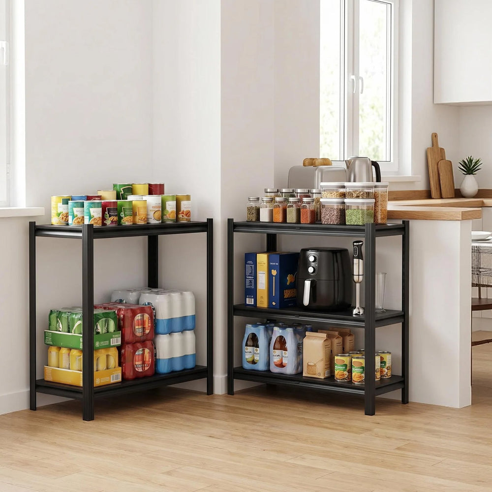 VEVOR Storage Shelves, 5-Tier Adjustable, 3000 lbs Capacity, Heavy Duty Garage Storage Shelving Unit, Metal Utility Rack Shelf, for Garage Warehouse Basement Kitchen, 40.55" W x 18.31" D x 71.38" H